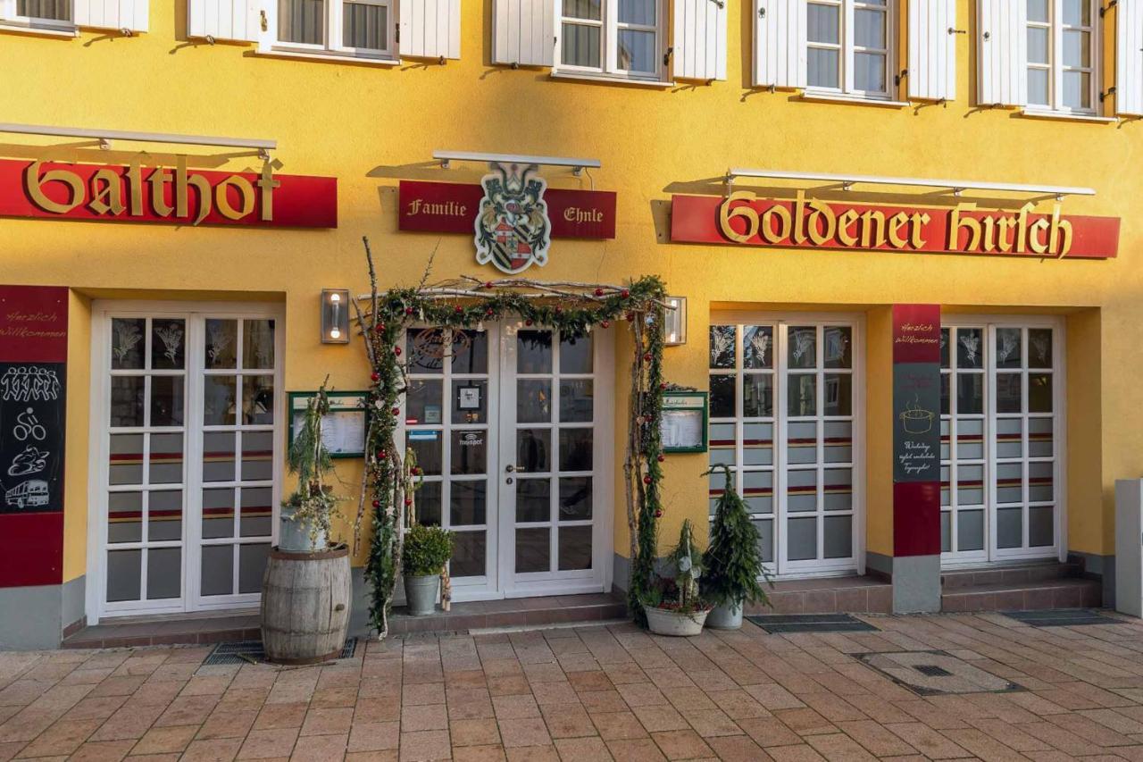 Hotel Restaurant Goldener Hirsch Donauwörth Eksteriør billede