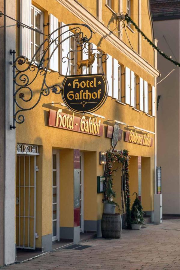 Hotel Restaurant Goldener Hirsch Donauwörth Eksteriør billede